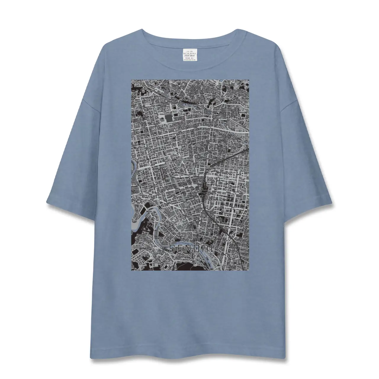 【仙台2（宮城県）】地図柄ビッグシルエットTシャツ