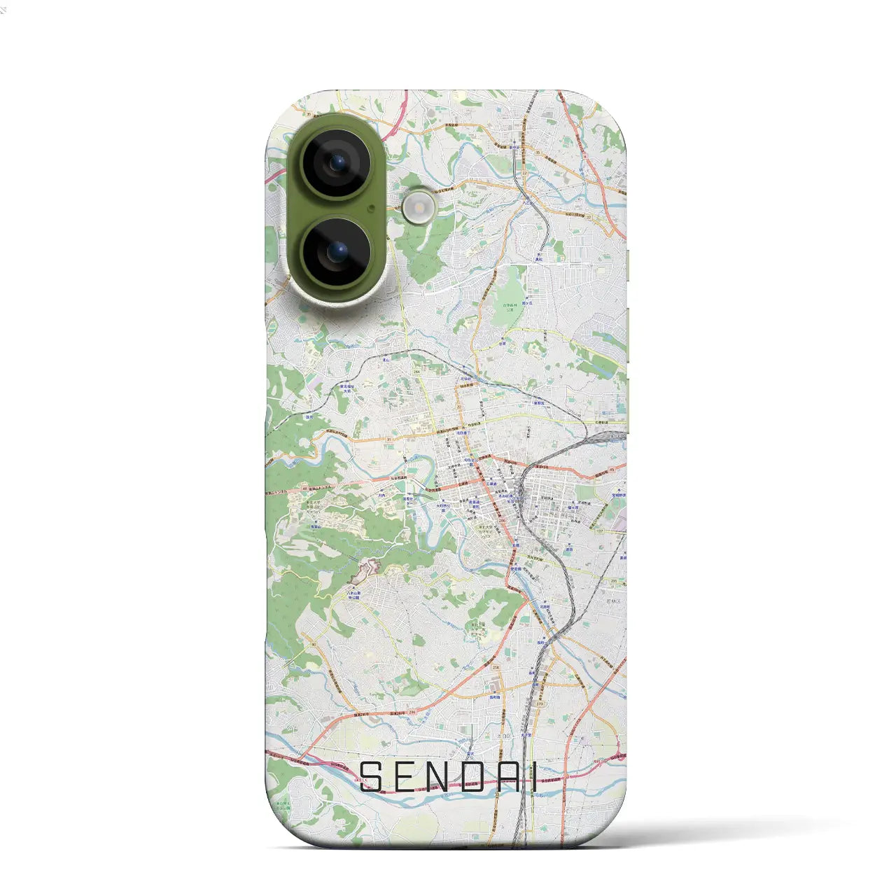 【仙台（宮城県）】地図柄iPhoneケース（バックカバータイプ）