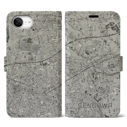 【仙川（東京都）】地図柄iPhoneケース（手帳タイプ）