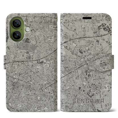 【仙川（東京都）】地図柄iPhoneケース（手帳タイプ）