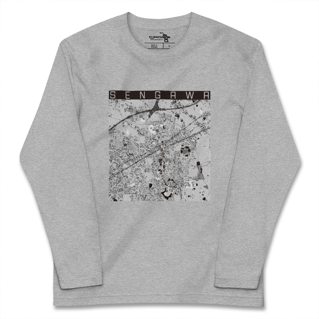 【仙川（東京都）】地図柄ロングスリーブTシャツ
