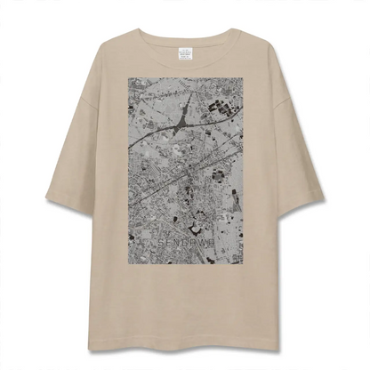 【仙川（東京都）】地図柄ビッグシルエットTシャツ