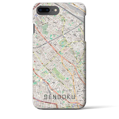 【千石（東京都）】地図柄iPhoneケース（バックカバータイプ）