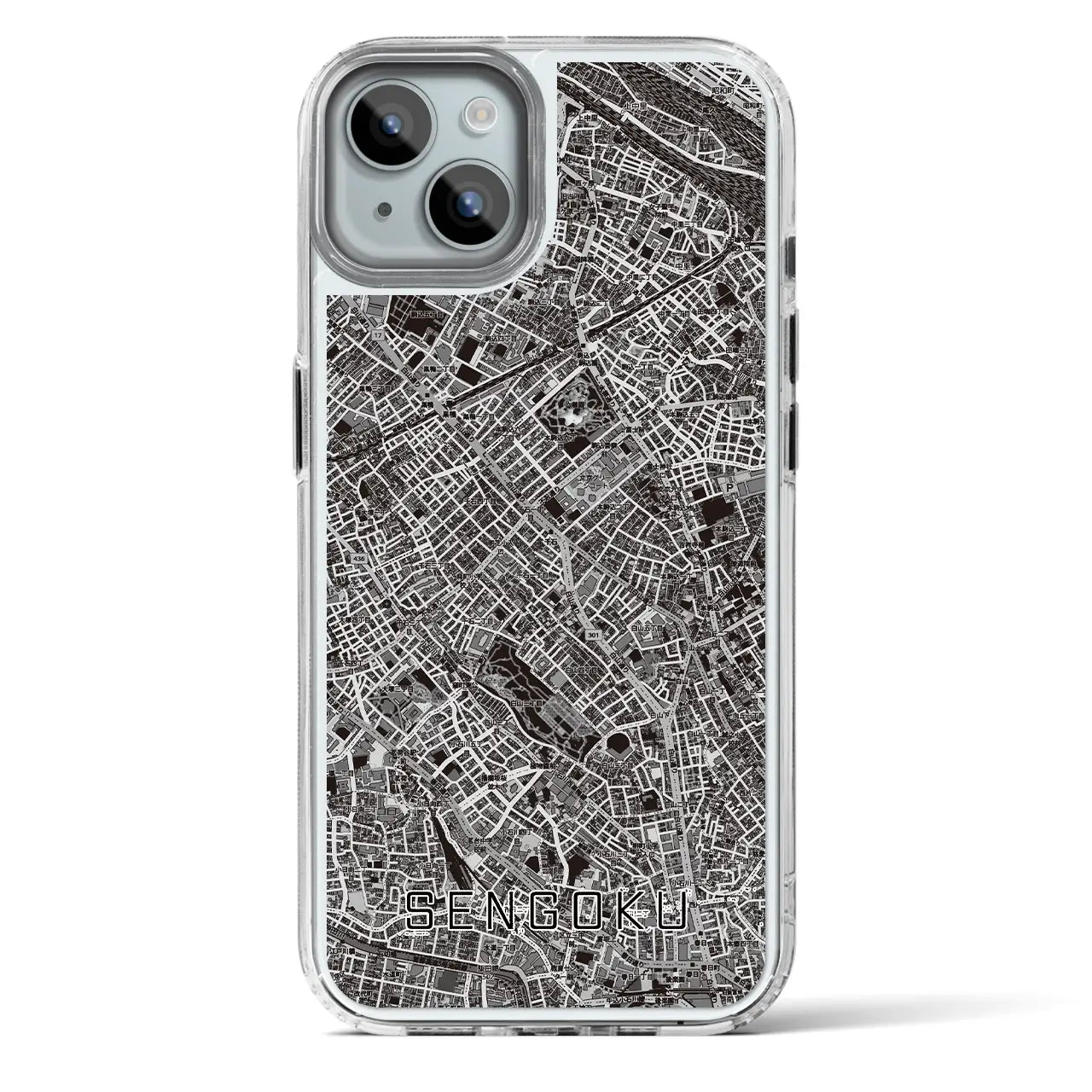 【千石（東京都）】地図柄iPhoneケース（MagSafeタイプ）