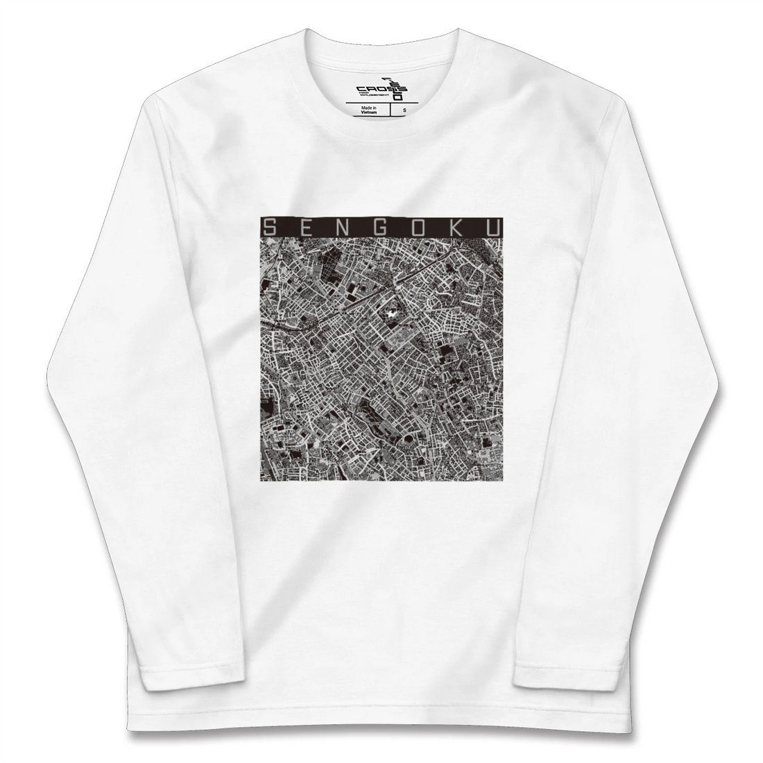 【千石（東京都）】地図柄ロングスリーブTシャツ