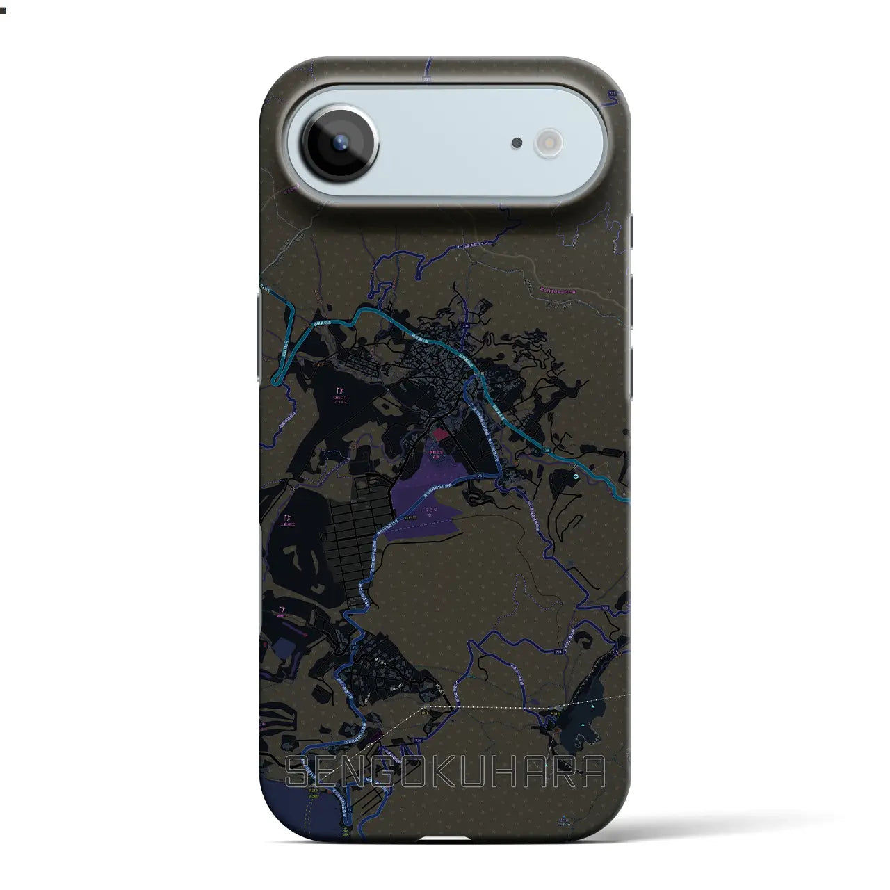 【仙石原（神奈川県）】地図柄iPhoneケース（バックカバータイプ）