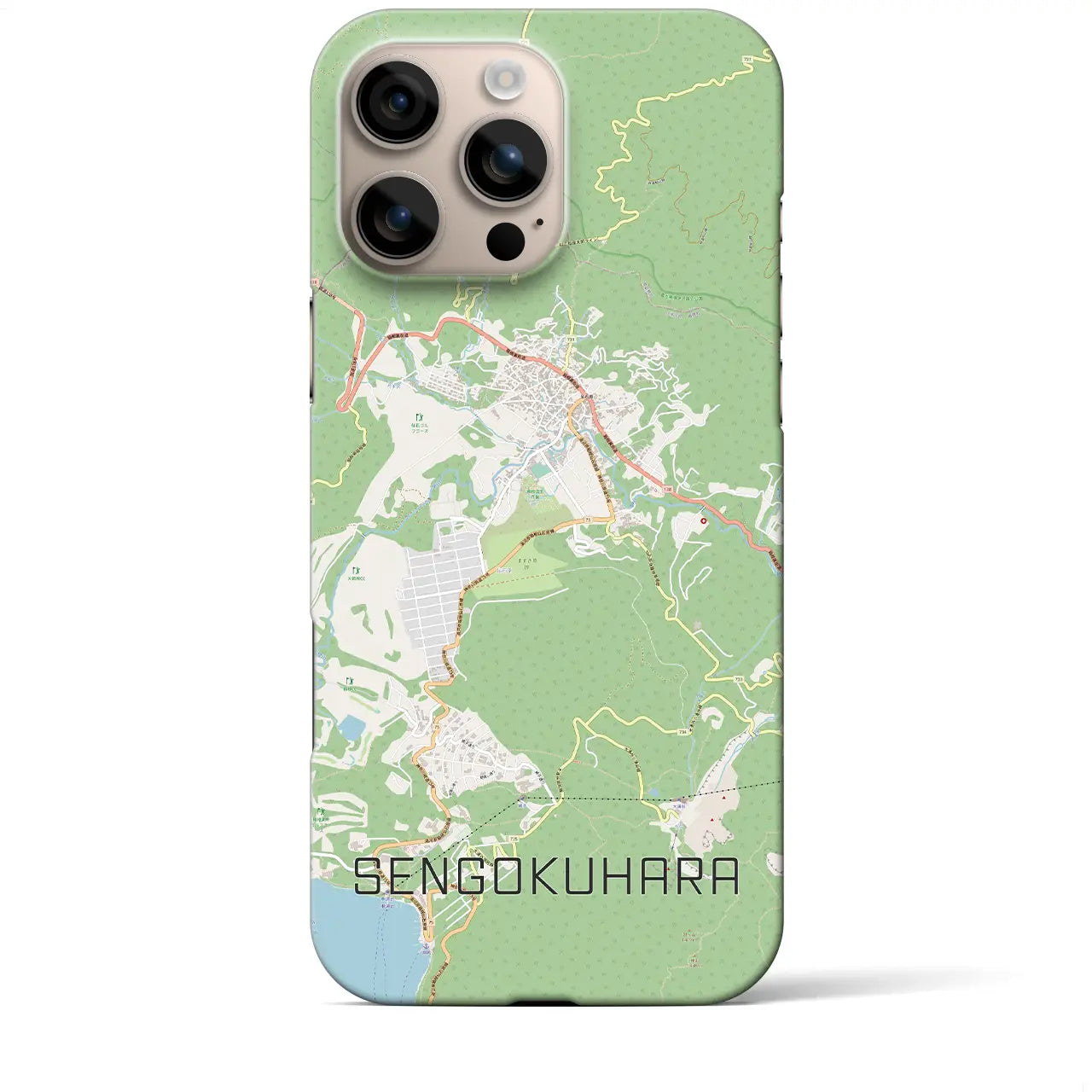 【仙石原（神奈川県）】地図柄iPhoneケース（バックカバータイプ）