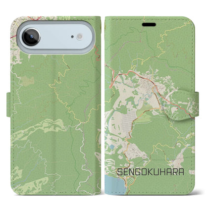 【仙石原（神奈川県）】地図柄iPhoneケース（手帳タイプ）