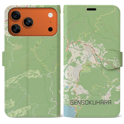 【仙石原（神奈川県）】地図柄iPhoneケース（手帳タイプ）