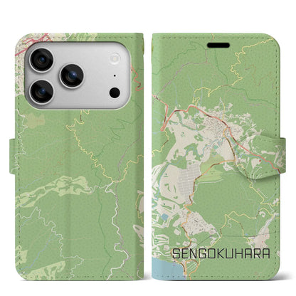 【仙石原（神奈川県）】地図柄iPhoneケース（手帳タイプ）