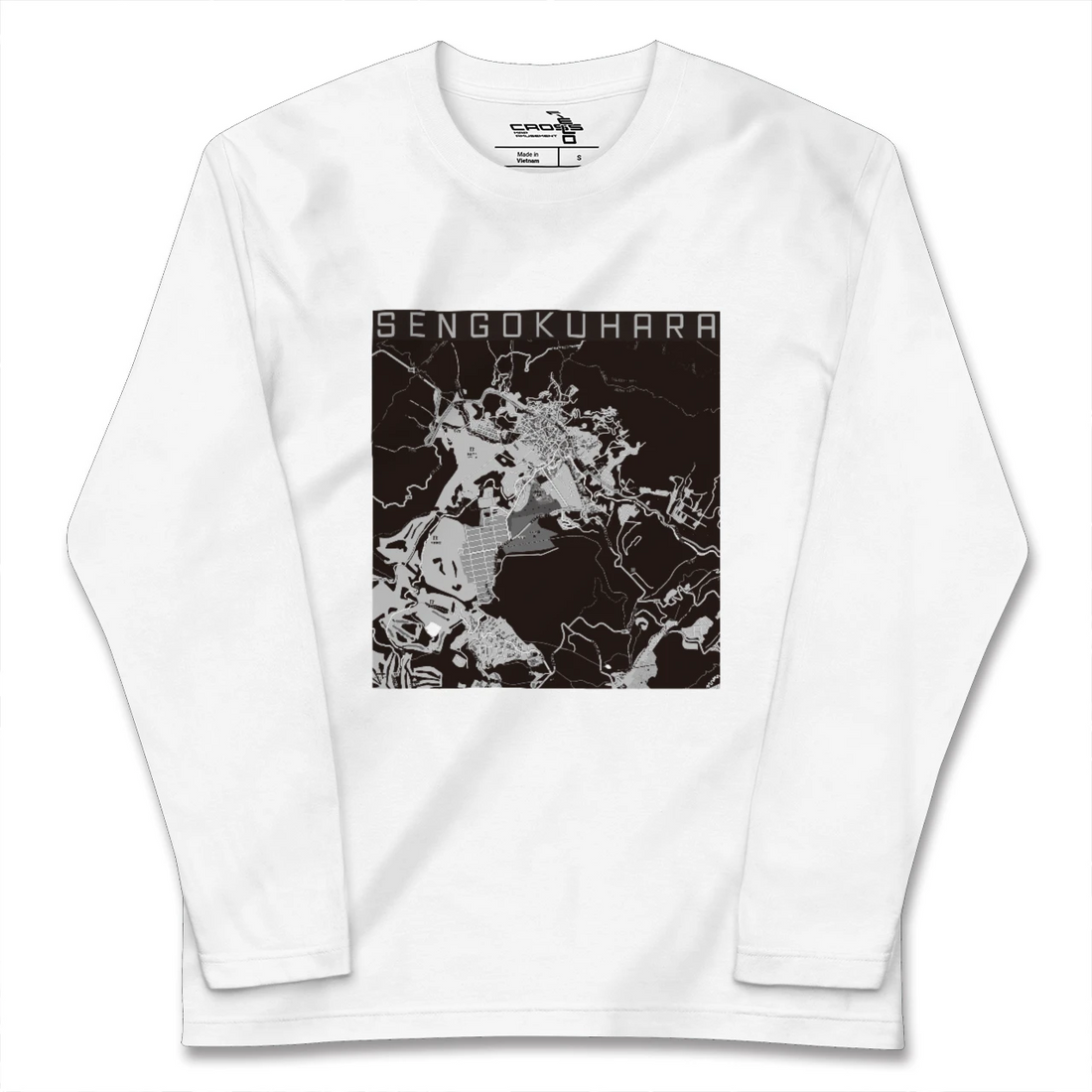 【仙石原(神奈川県)】地図柄ロングスリーブTシャツ