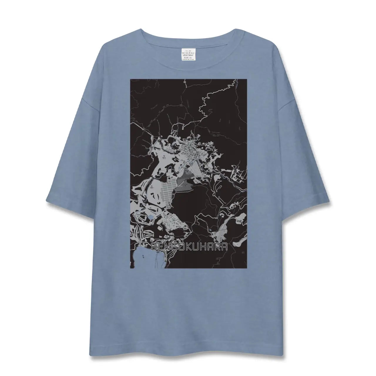 【仙石原（神奈川県）】地図柄ビッグシルエットTシャツ