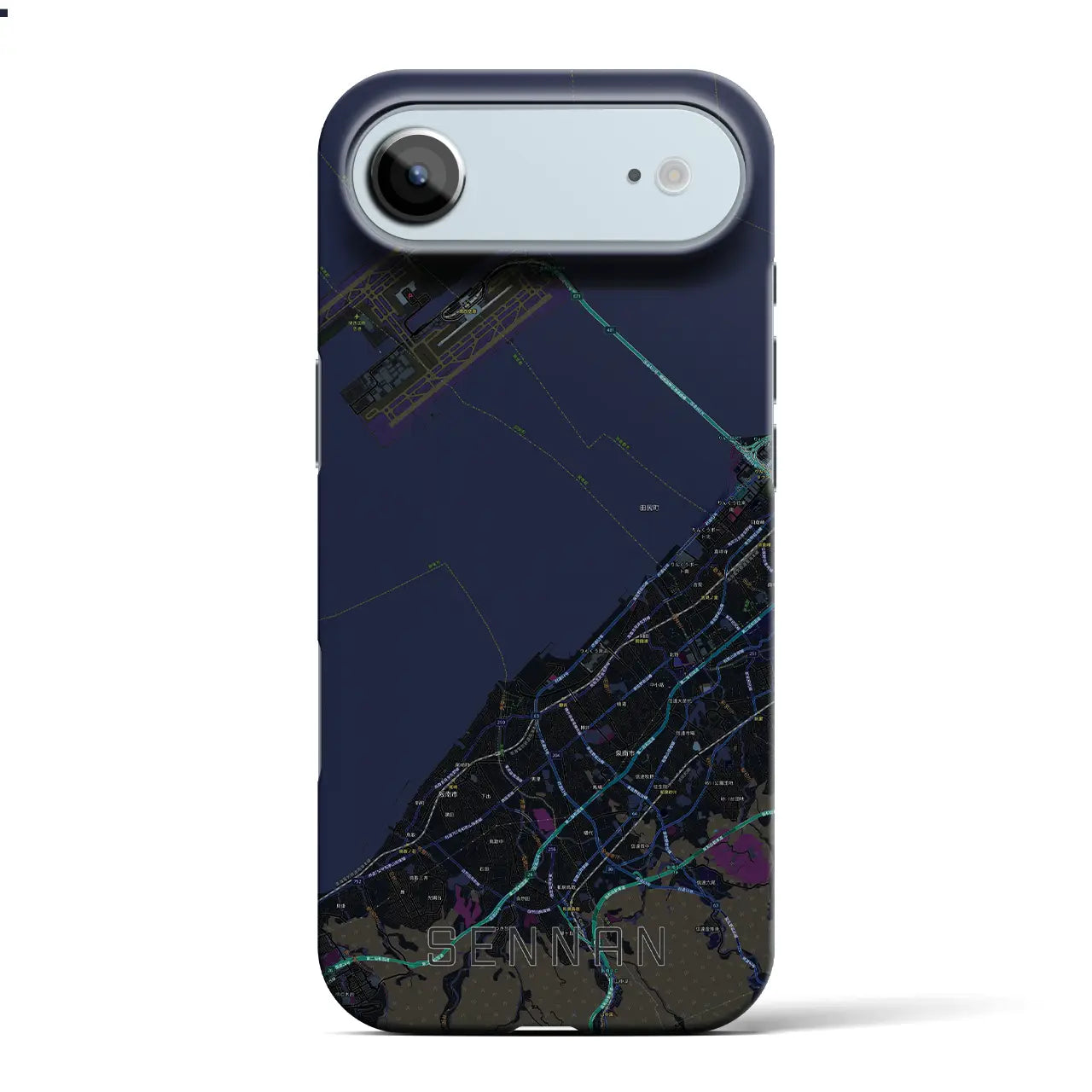 【泉南（大阪府）】地図柄iPhoneケース（バックカバータイプ）