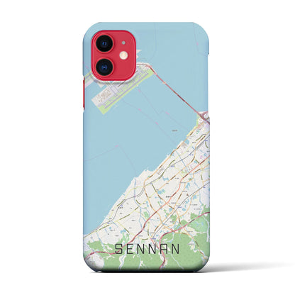 【泉南（大阪府）】地図柄iPhoneケース（バックカバータイプ）