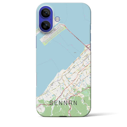 【泉南（大阪府）】地図柄iPhoneケース（バックカバータイプ）ナチュラル・iPhone 16 Pro Max 用