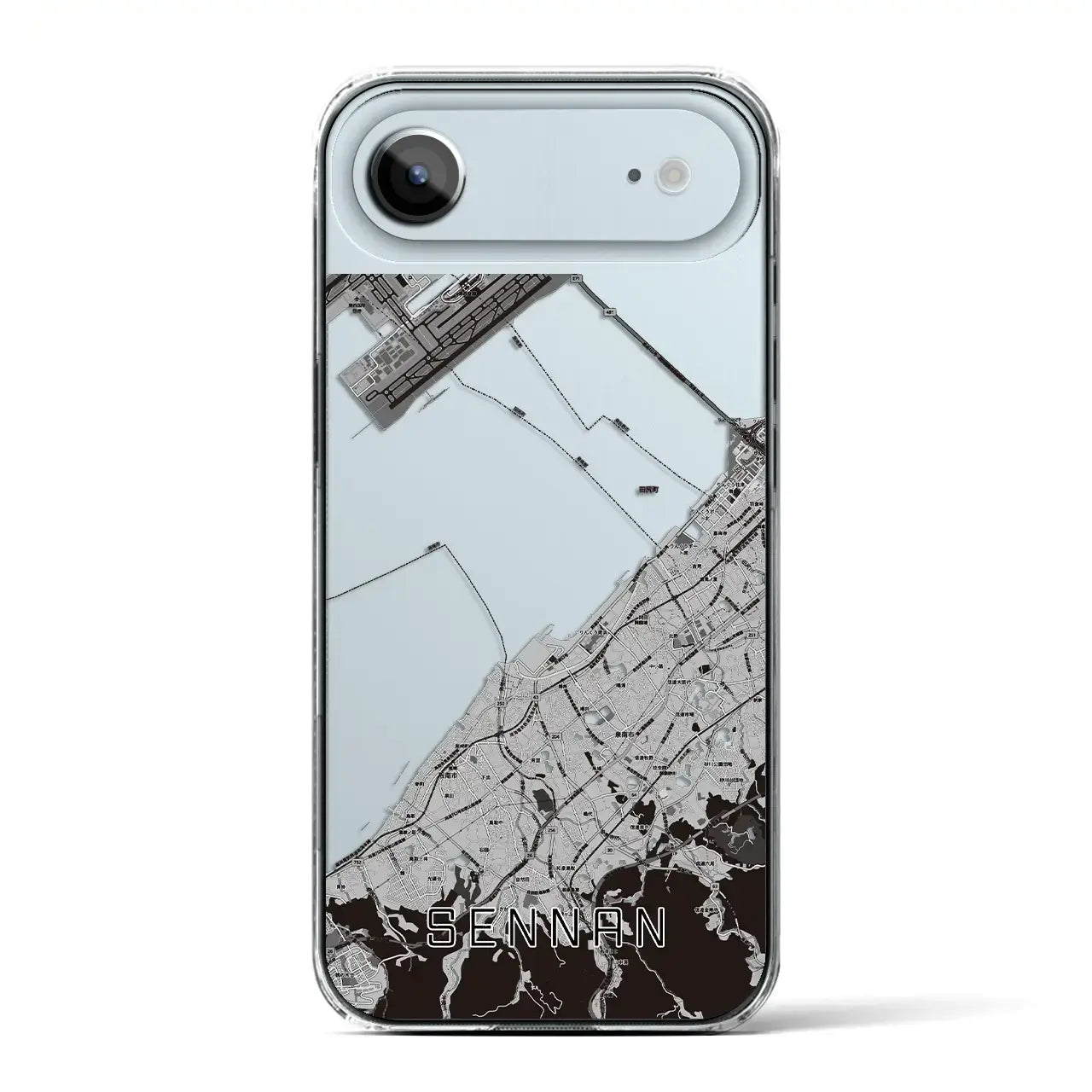 【泉南（大阪府）】地図柄iPhoneケース（クリアタイプ）
