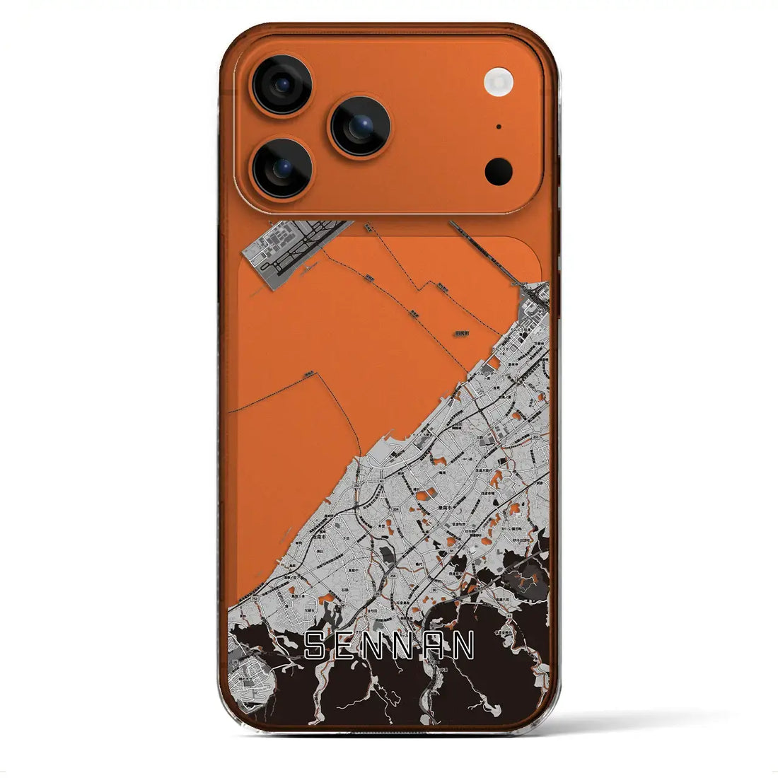 【泉南（大阪府）】地図柄iPhoneケース（クリアタイプ）