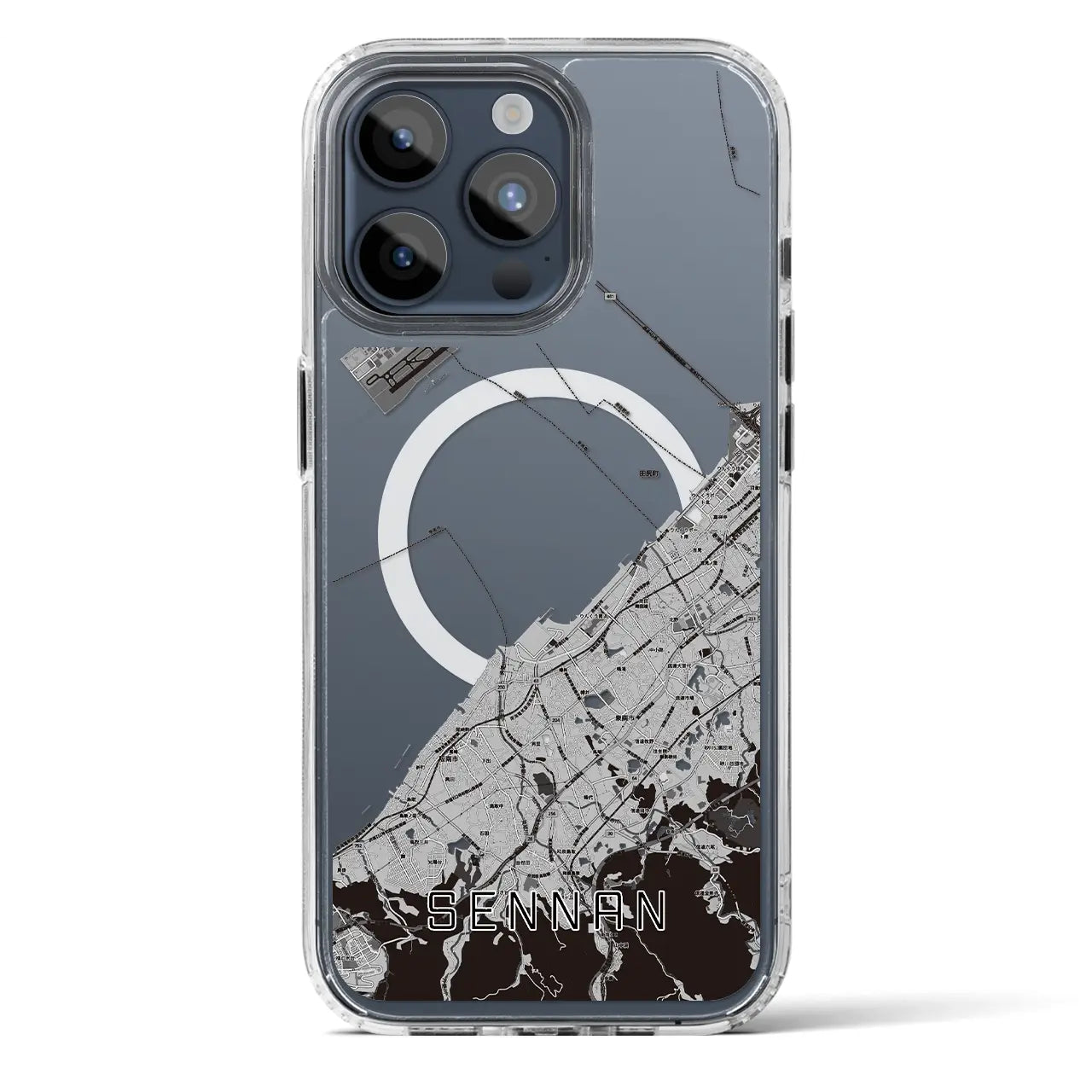 【泉南（大阪府）】地図柄iPhoneケース（MagSafeタイプ）