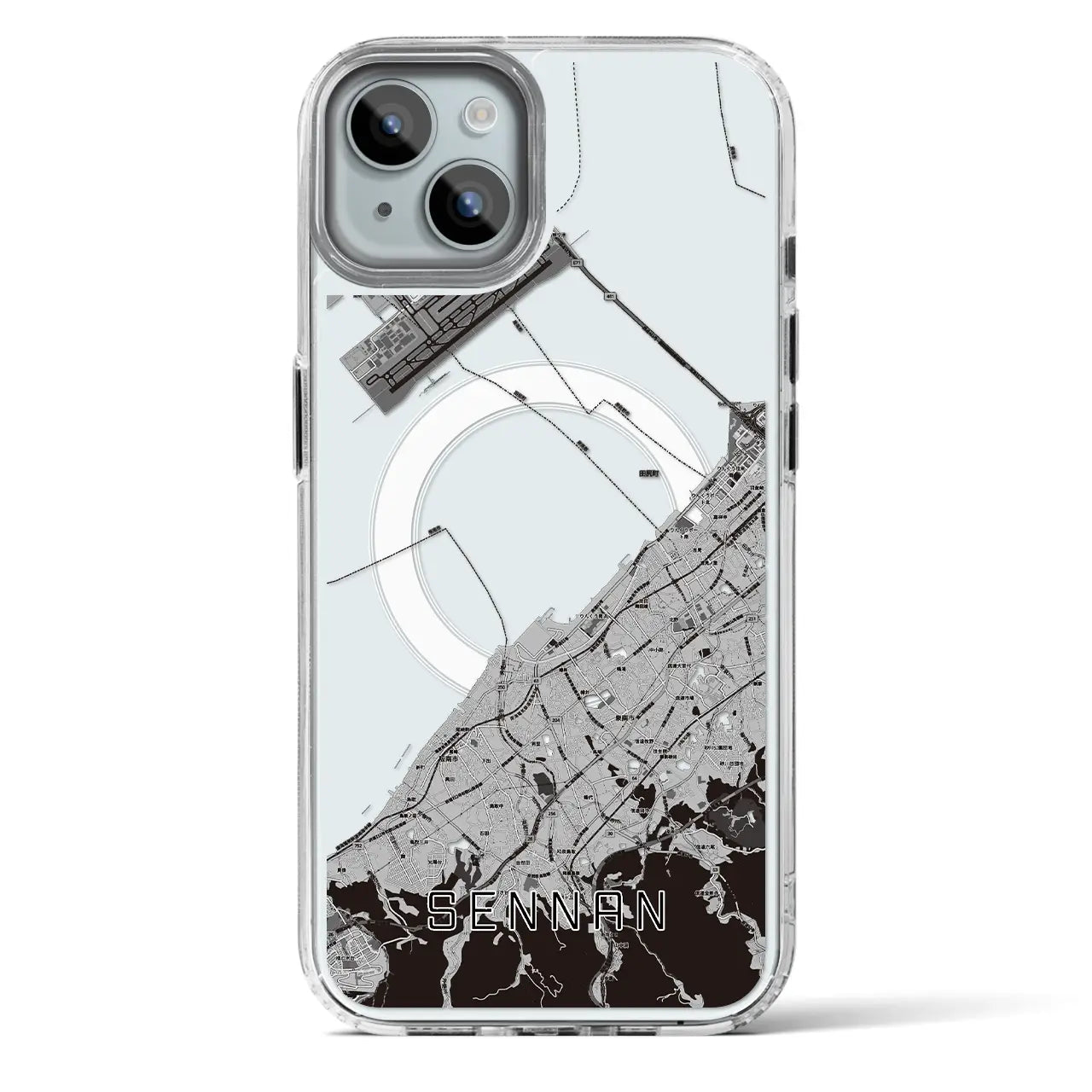 【泉南（大阪府）】地図柄iPhoneケース（MagSafeタイプ）