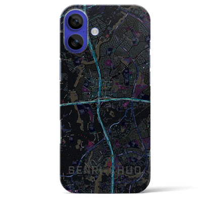 【千里中央（大阪府）】地図柄iPhoneケース（バックカバータイプ）