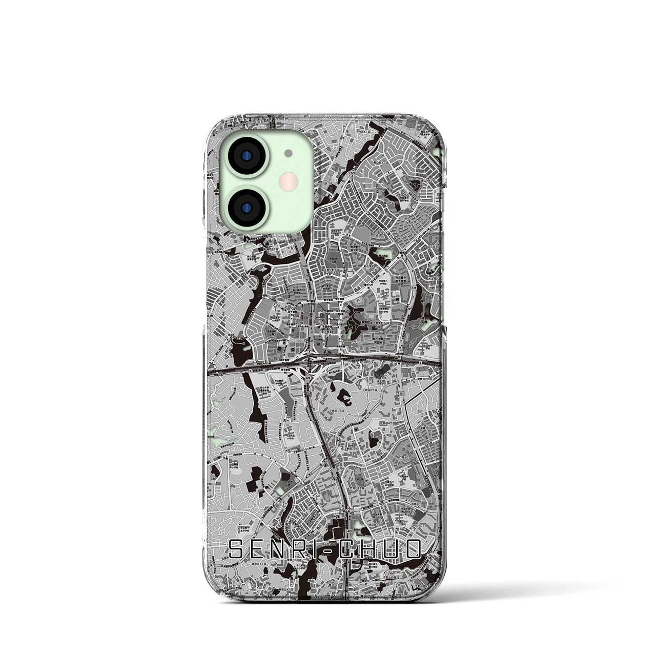 【千里中央（大阪府）】地図柄iPhoneケース（クリアタイプ）