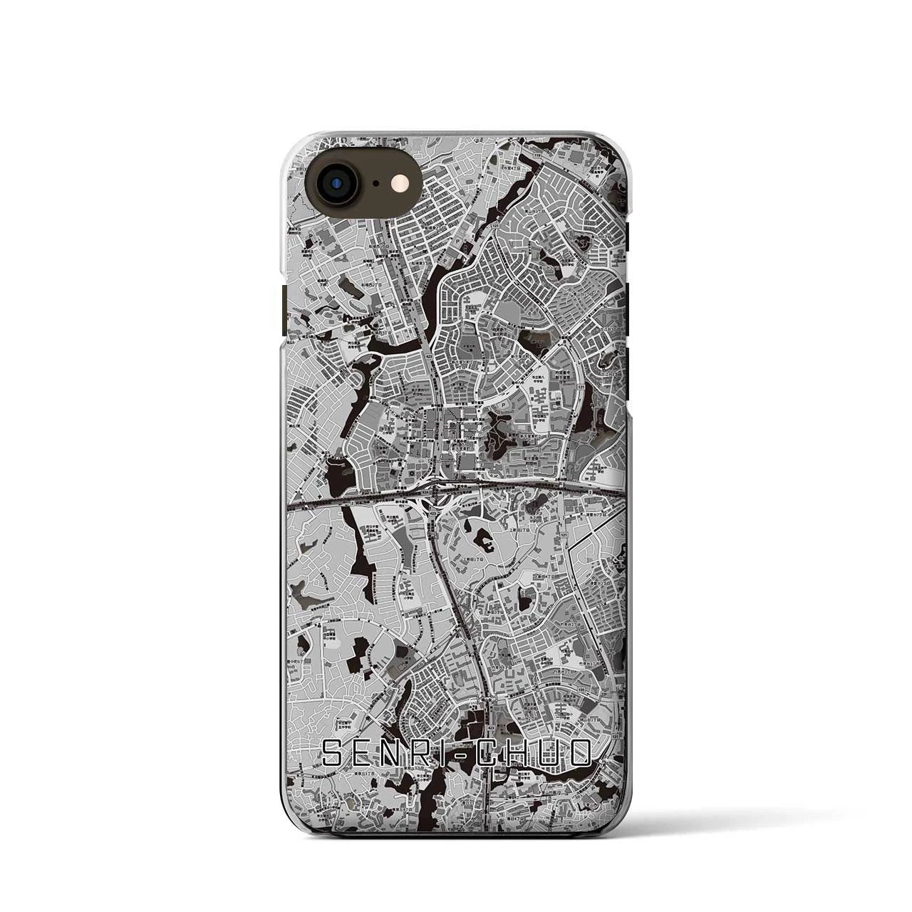 【千里中央（大阪府）】地図柄iPhoneケース（クリアタイプ）