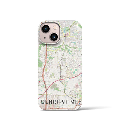 【千里山（大阪府）】地図柄iPhoneケース（バックカバータイプ）