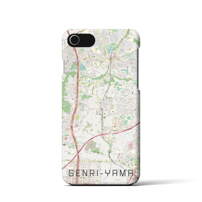 【千里山（大阪府）】地図柄iPhoneケース（バックカバータイプ）