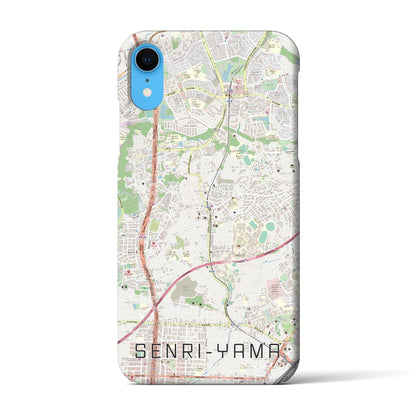 【千里山（大阪府）】地図柄iPhoneケース（バックカバータイプ）