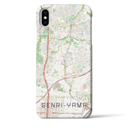 【千里山（大阪府）】地図柄iPhoneケース（バックカバータイプ）