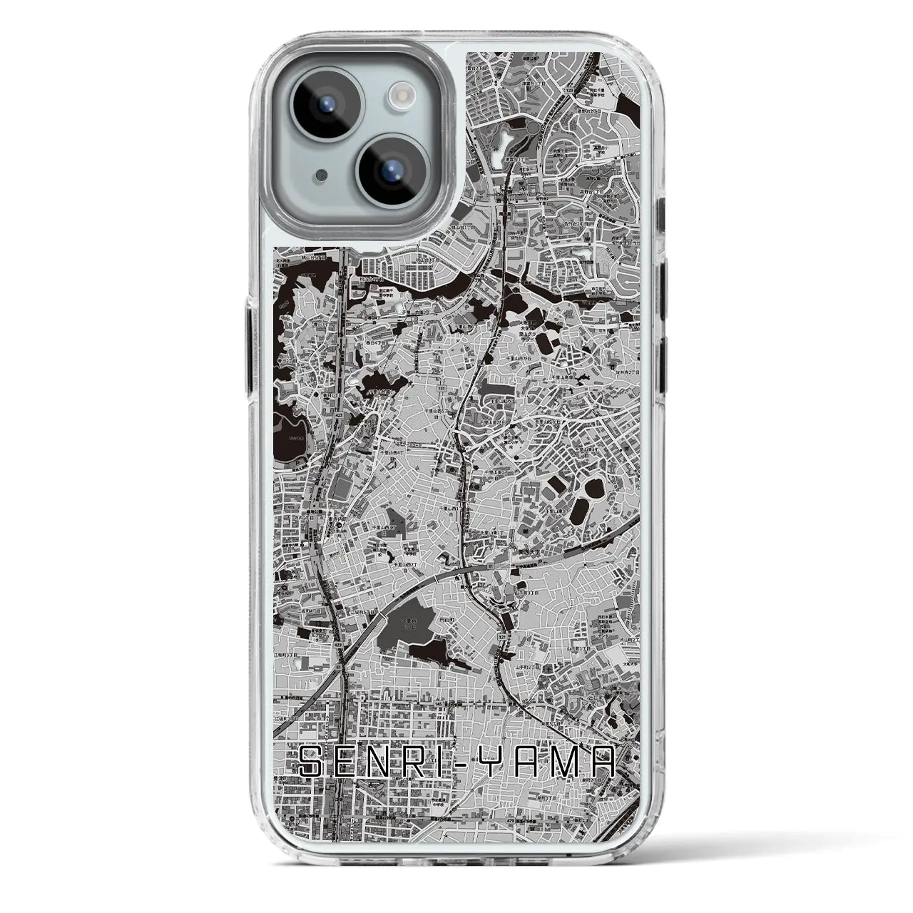 【千里山（大阪府）】地図柄iPhoneケース（MagSafeタイプ）