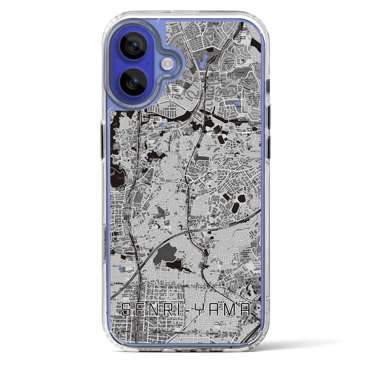 【千里山（大阪府）】地図柄iPhoneケース（MagSafeタイプ）