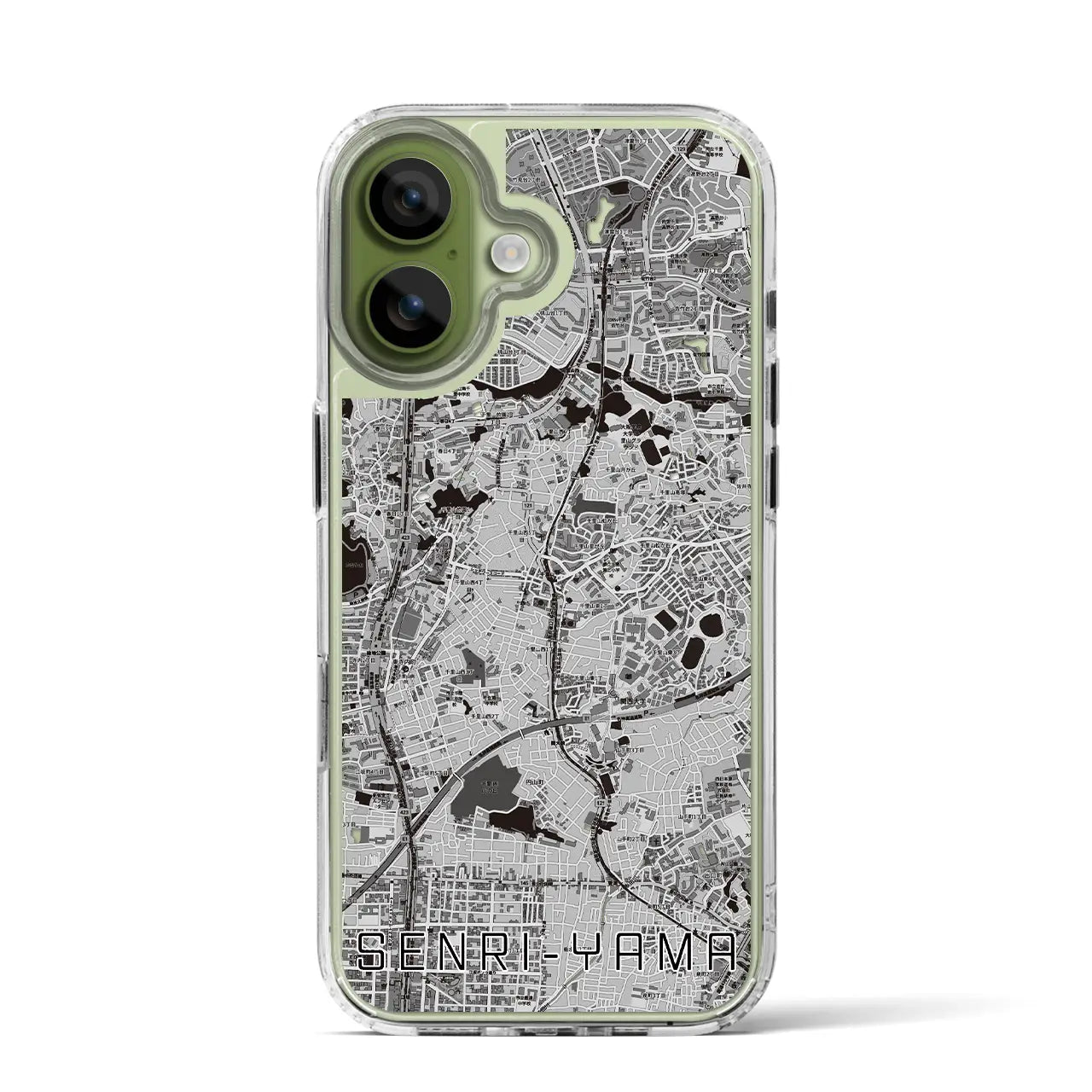 【千里山（大阪府）】地図柄iPhoneケース（MagSafeタイプ）