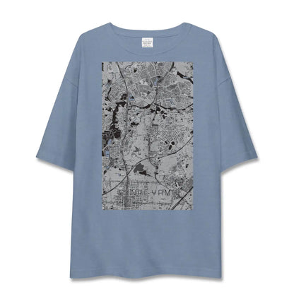 【千里山（大阪府）】地図柄ビッグシルエットTシャツ