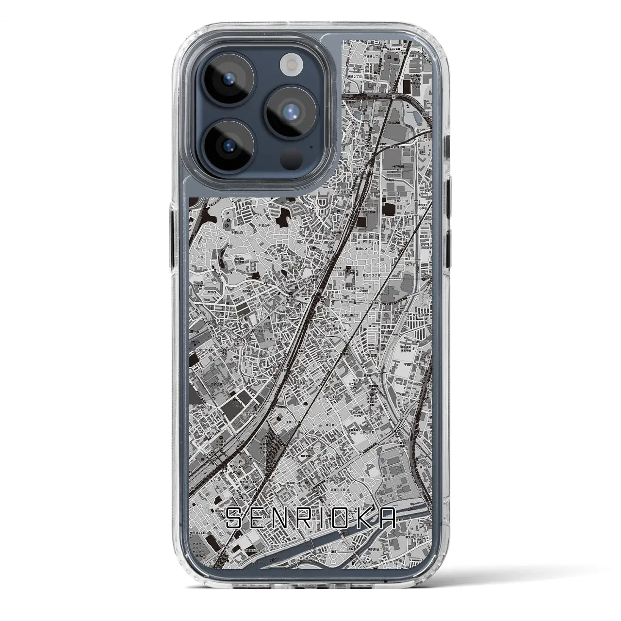 【千里丘（大阪府）】地図柄iPhoneケース（MagSafeタイプ）