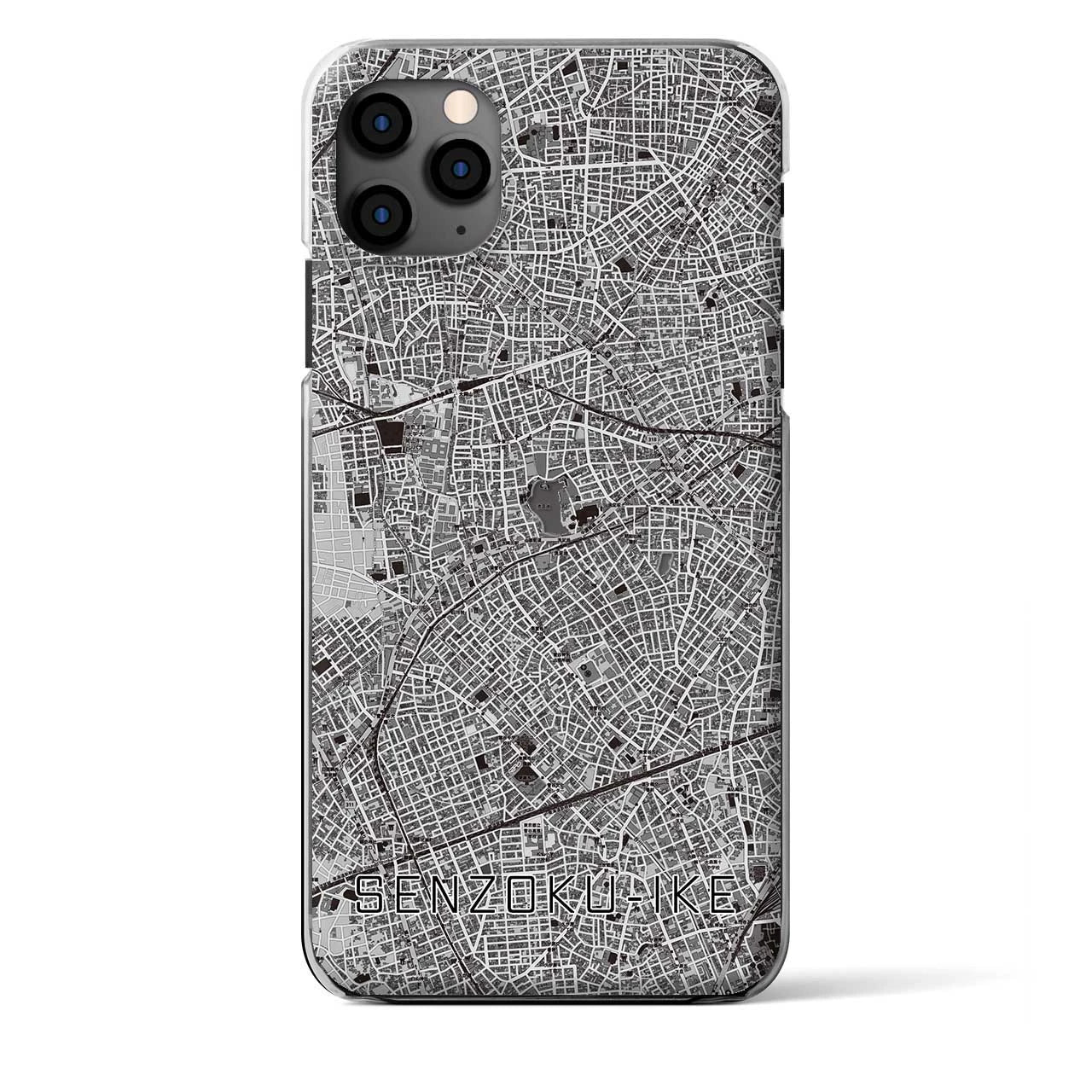 【洗足池（東京都）】地図柄iPhoneケース（クリアタイプ）