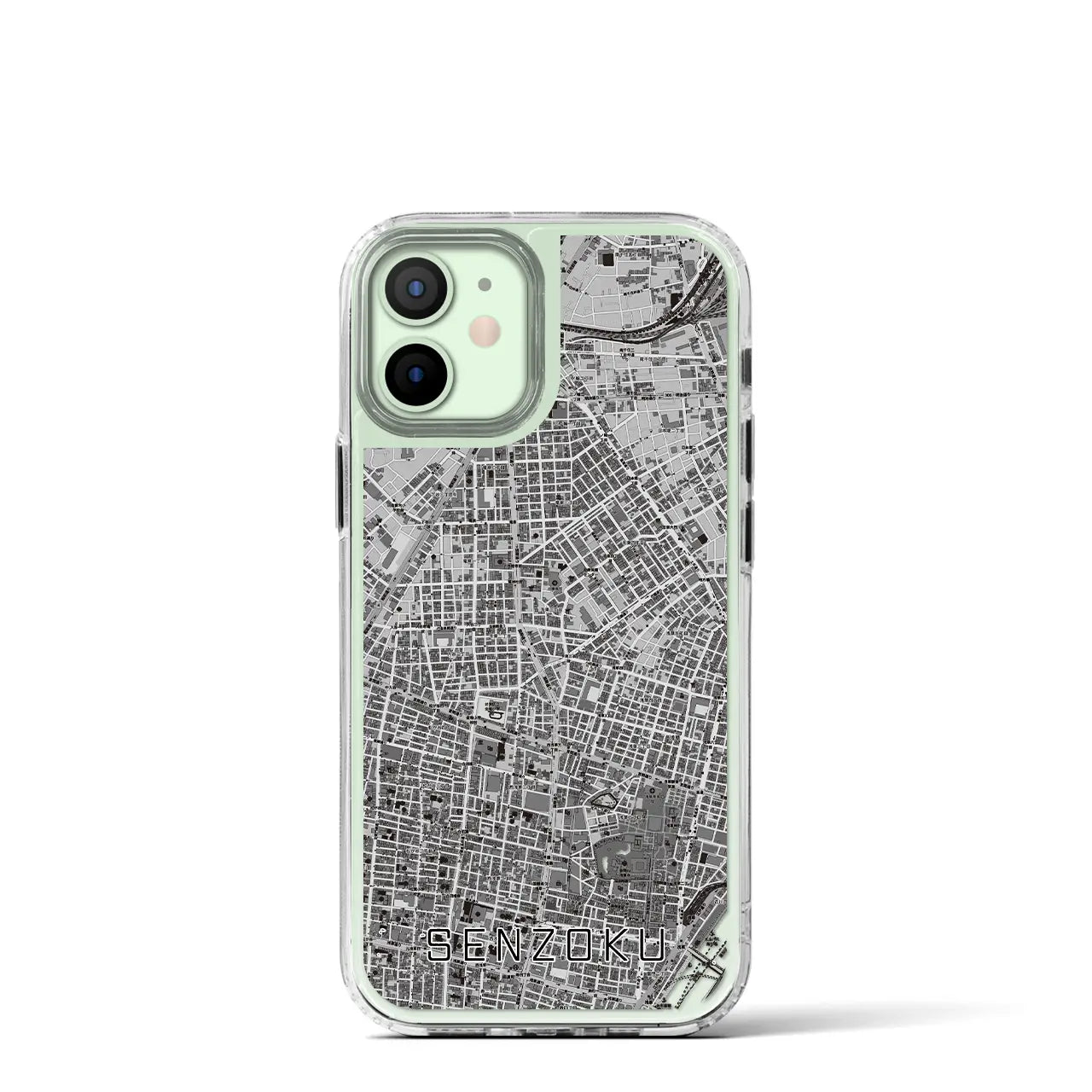 【千束（東京都）】地図柄iPhoneケース（MagSafeタイプ）