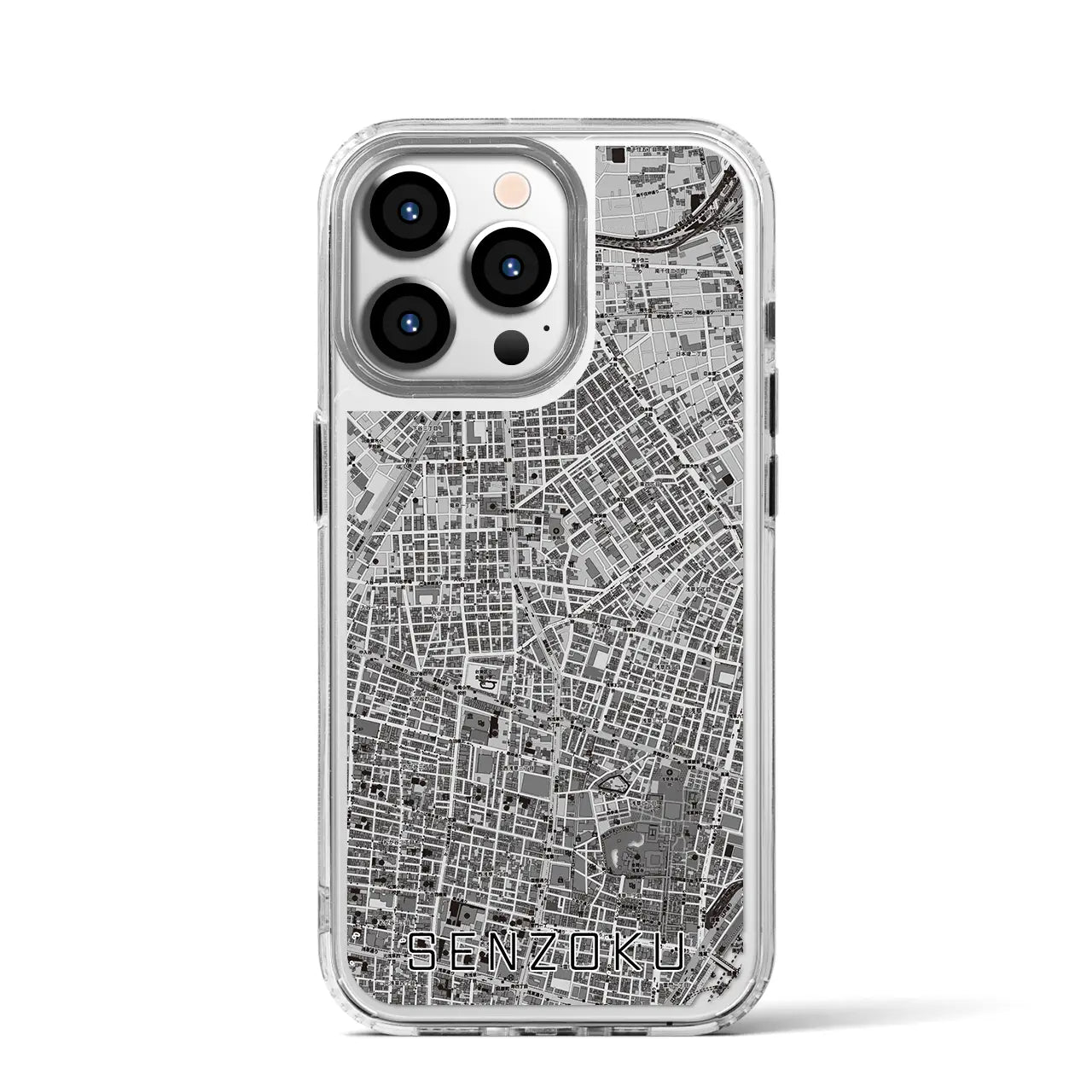 【千束（東京都）】地図柄iPhoneケース（MagSafeタイプ）