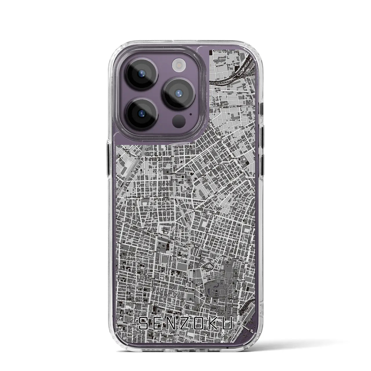 【千束（東京都）】地図柄iPhoneケース（MagSafeタイプ）