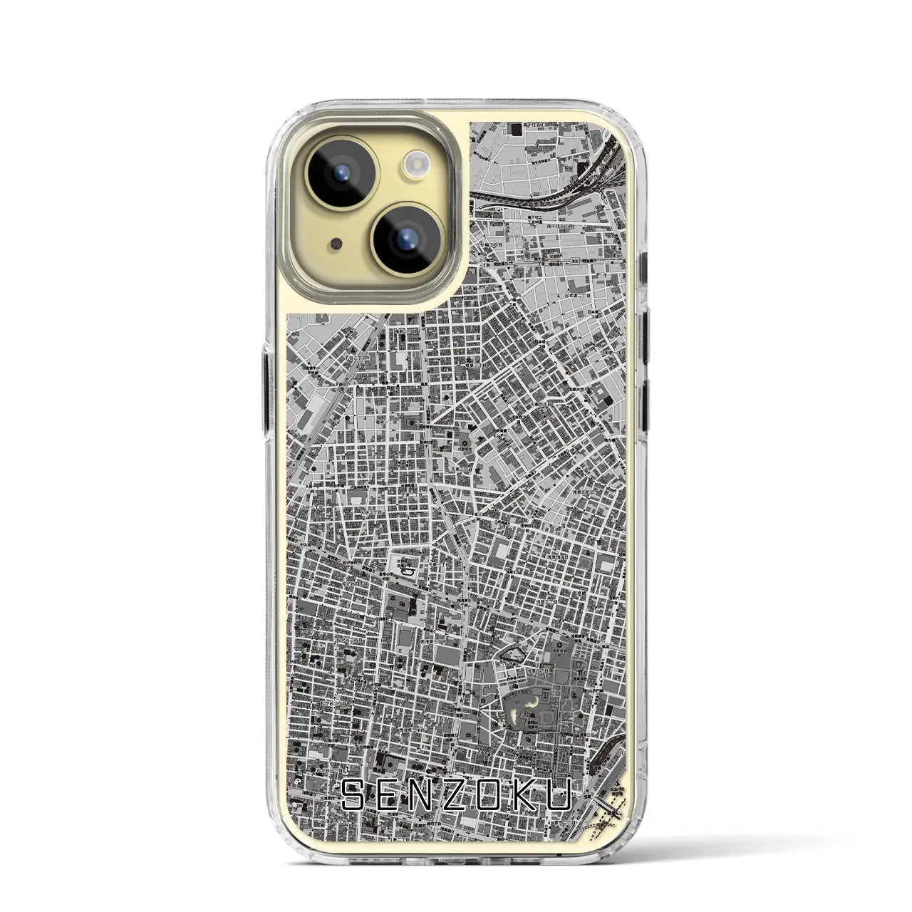 【千束（東京都）】地図柄iPhoneケース（MagSafeタイプ）