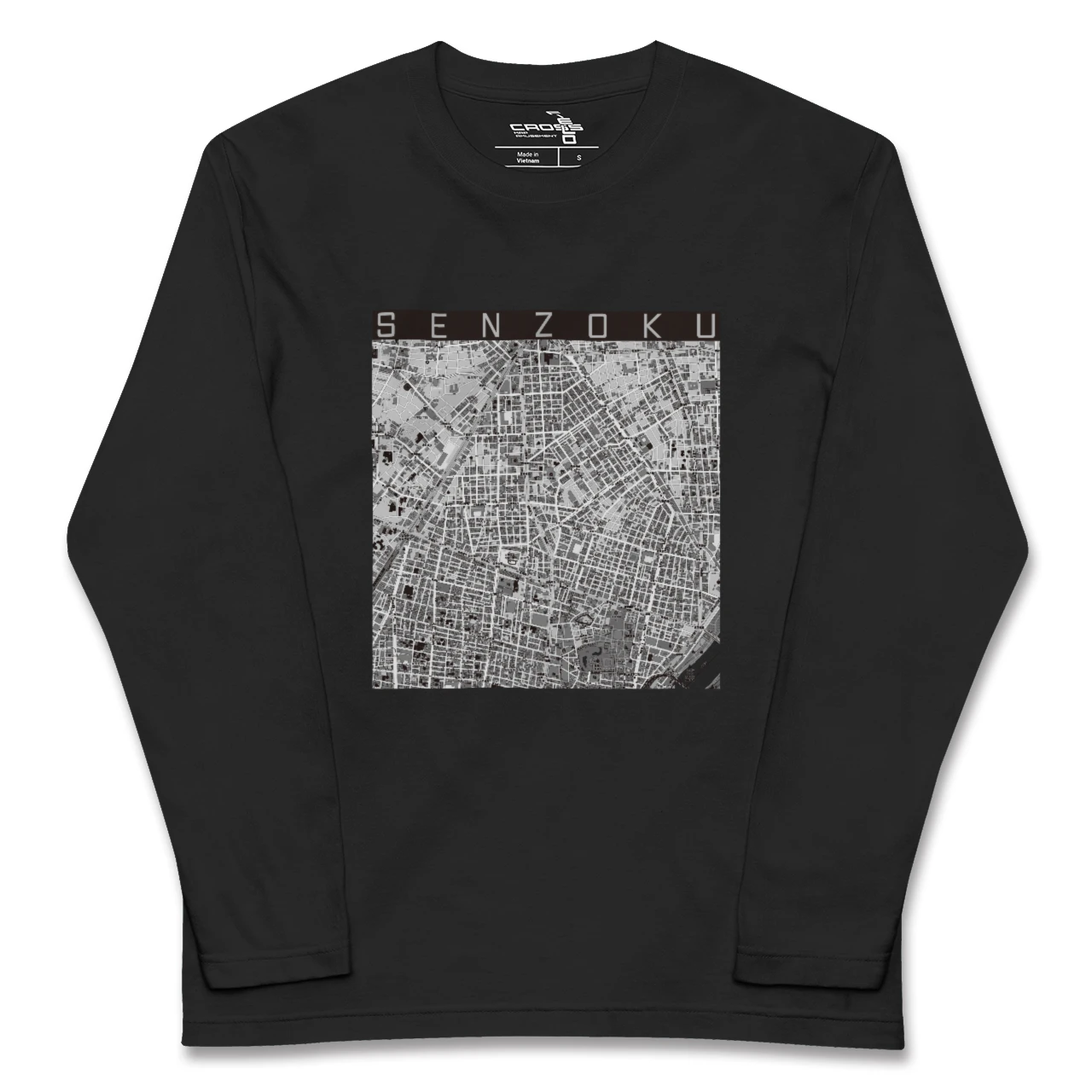 【千束（東京都）】地図柄ロングスリーブTシャツ