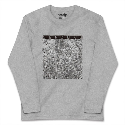 【千束（東京都）】地図柄ロングスリーブTシャツ