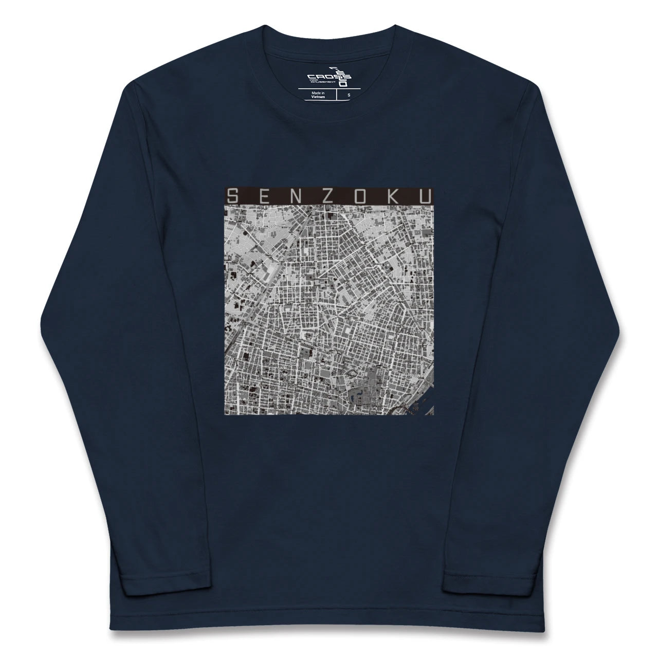 【千束（東京都）】地図柄ロングスリーブTシャツ