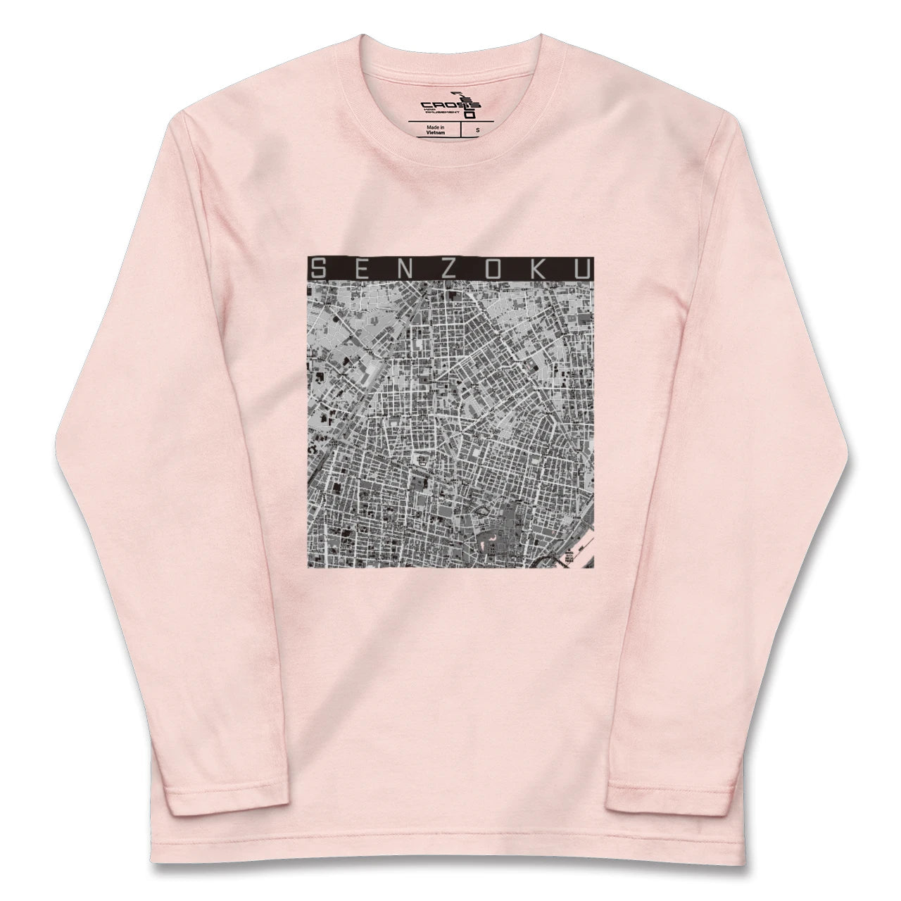 【千束（東京都）】地図柄ロングスリーブTシャツ