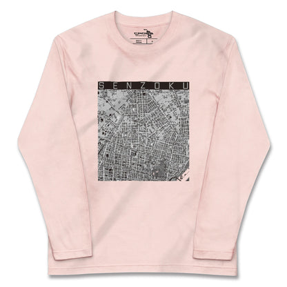 【千束（東京都）】地図柄ロングスリーブTシャツ