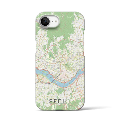 【ソウル（韓国）】地図柄iPhoneケース（バックカバータイプ）