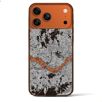 【ソウル（韓国）】地図柄iPhoneケース（クリアタイプ）