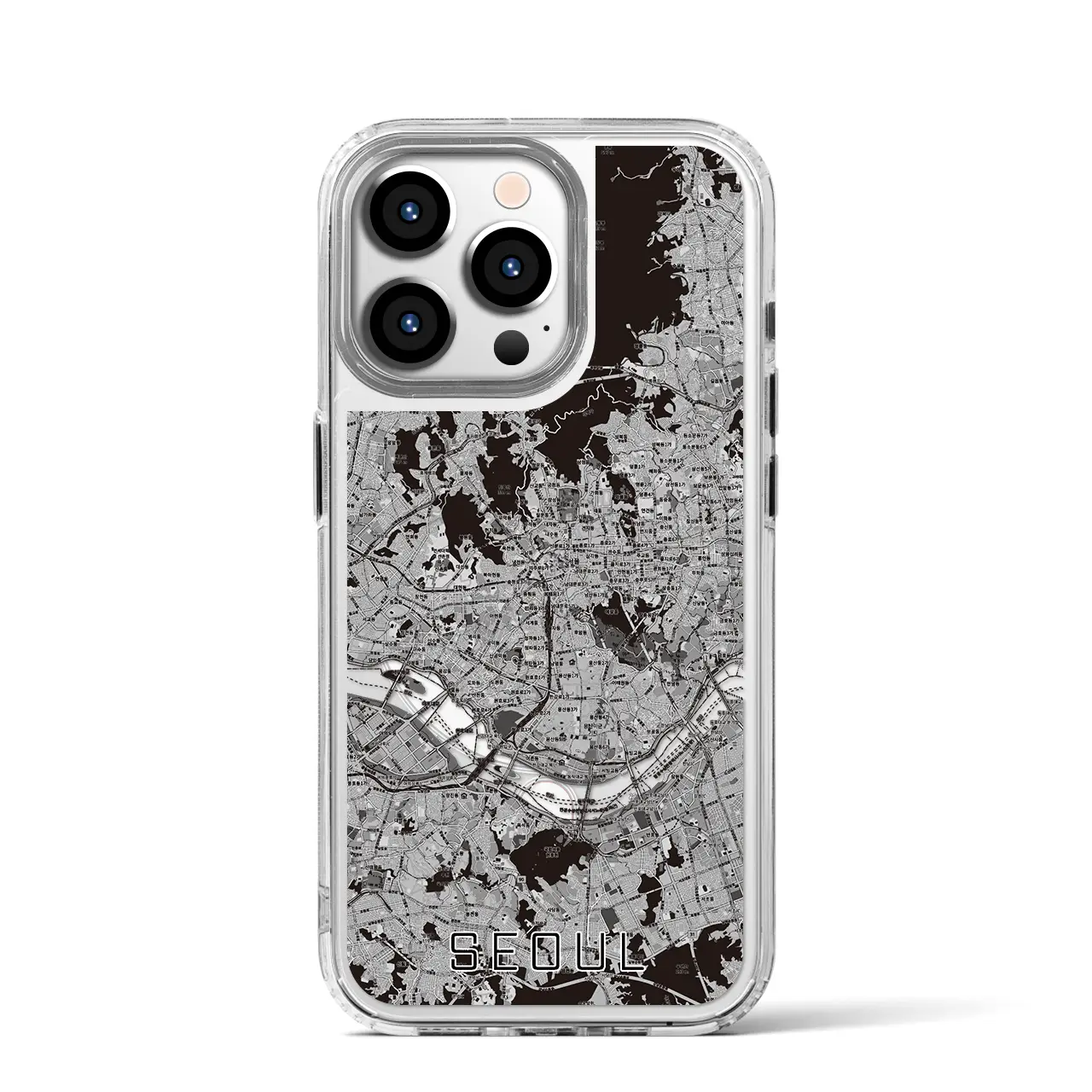 【ソウル（韓国）】地図柄iPhoneケース（MagSafeタイプ）