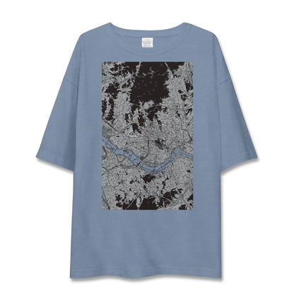 【ソウル（韓国）】地図柄ビッグシルエットTシャツ
