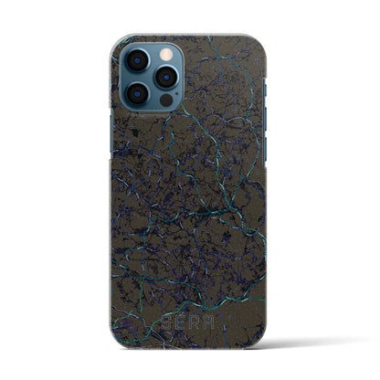 【世羅（広島県）】地図柄iPhoneケース（バックカバータイプ）